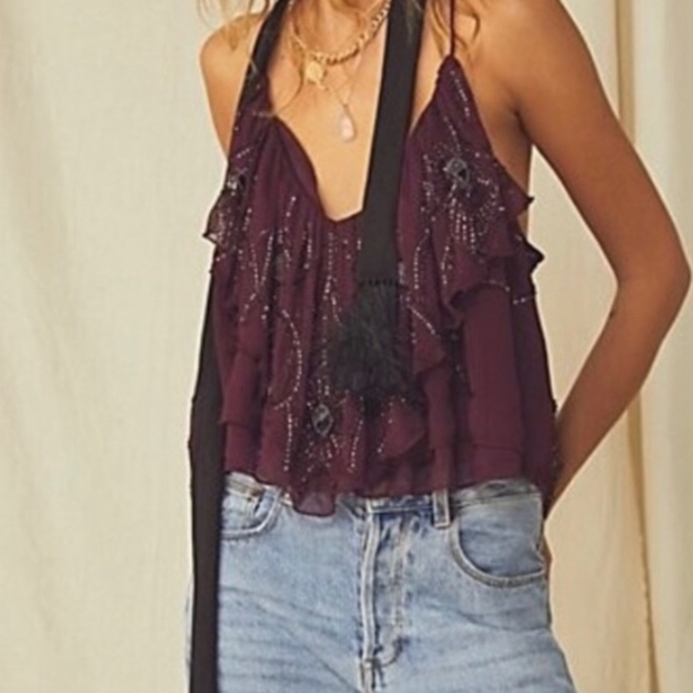 Free People Elsa Embellished Tank